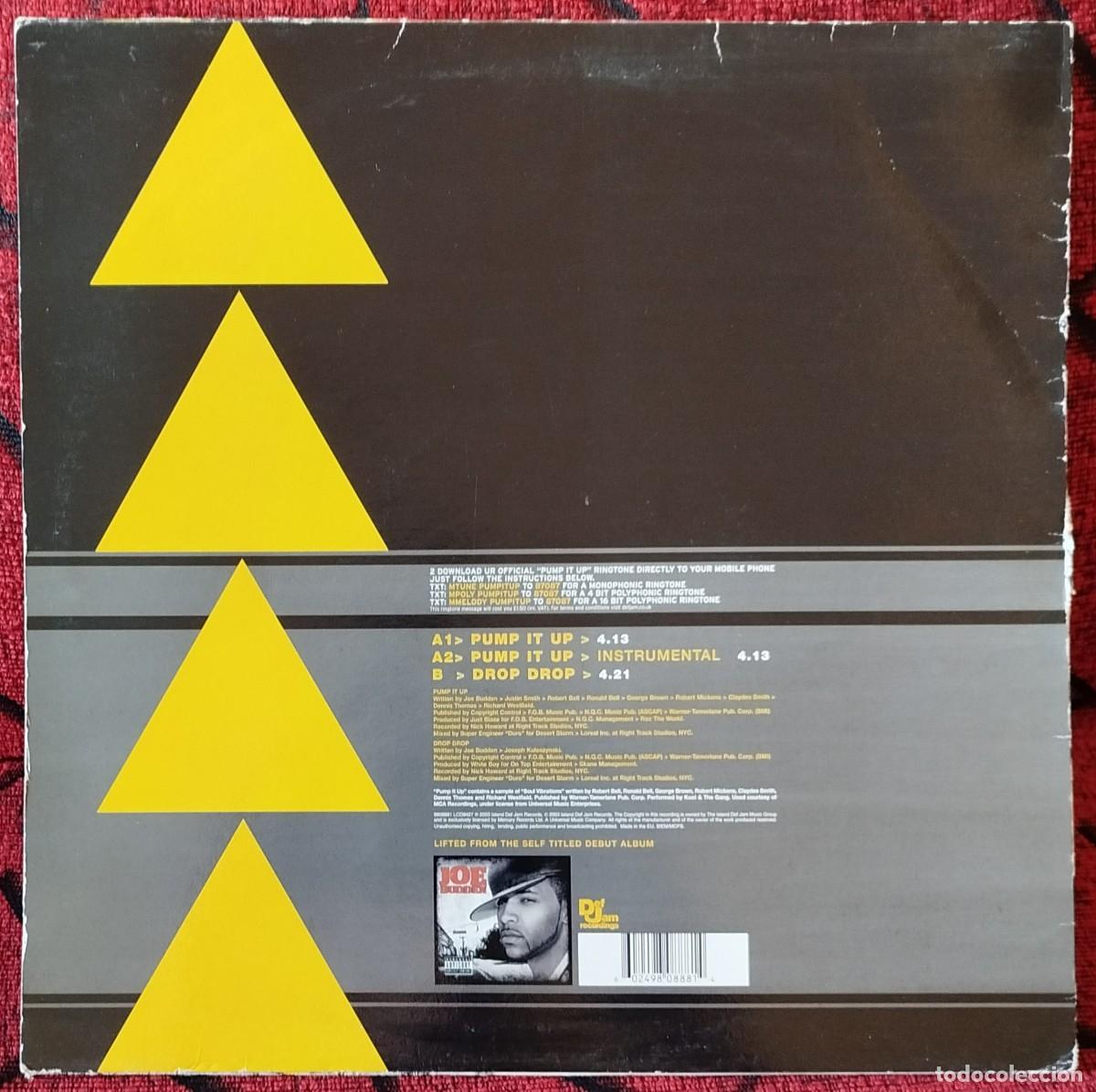 Discos de vinilo: JOE BUDDEN ** Pump It Up ** MAXI SINGLE VINILO 2003 - Foto 2