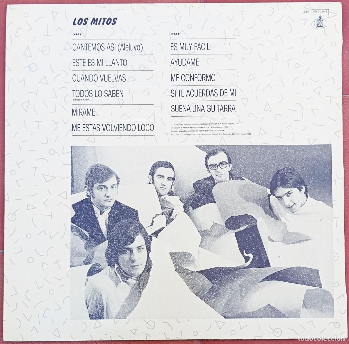 Discos de vinilo: LOS MITOS - La decada prodigiosa (Cantemos asi) - Foto 2
