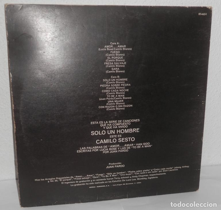 Discos de vinilo: DISCO LP DE VINILO DE CAMILO SESTO - Foto 2
