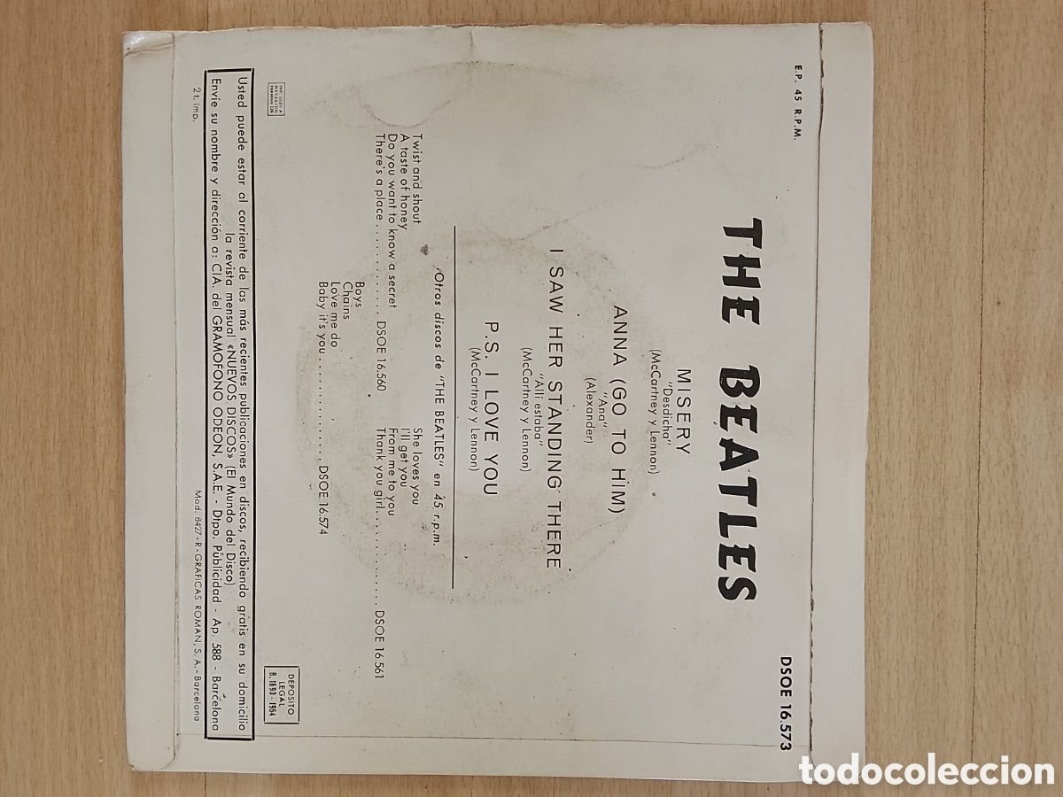 Discos de vinilo: the beatles misery vinilo - Foto 2