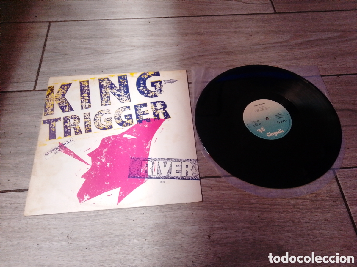 Discos de vinilo: KING TRIGGER - RIVER - MAXI - SPAIN - CHRYSALIS - LV - - Foto 1