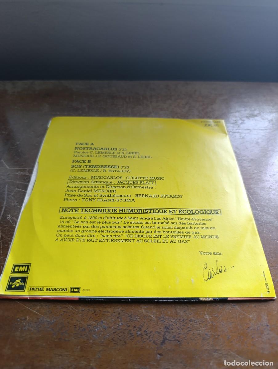 Discos de vinilo: Disco de vinilo single Carlos &ndash; Nostracarlus - Foto 3