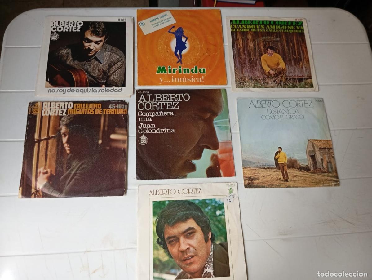 Discos de vinilo: LOTE SINGLES ALBERTO CORTEZ - Foto 1