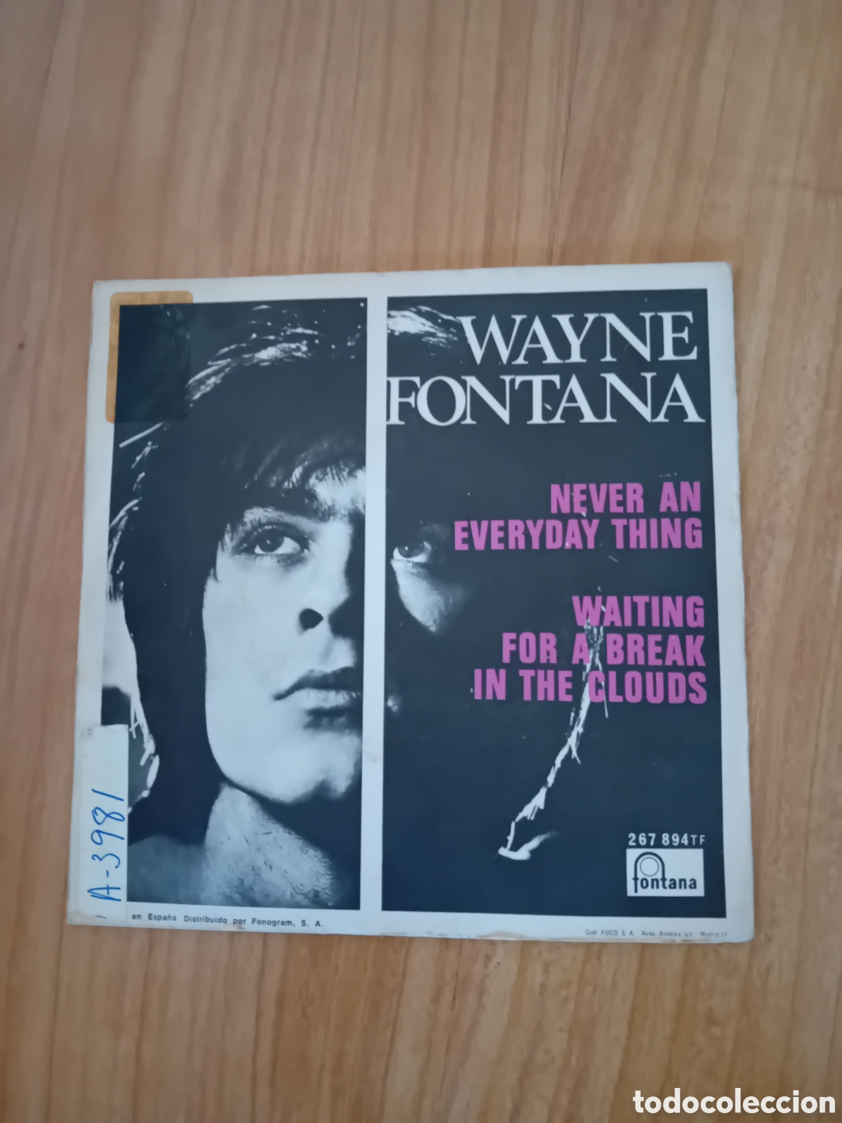 Discos de vinilo: WAYNE FONTANA. NEVER AN EVERYDAY THING - Foto 2