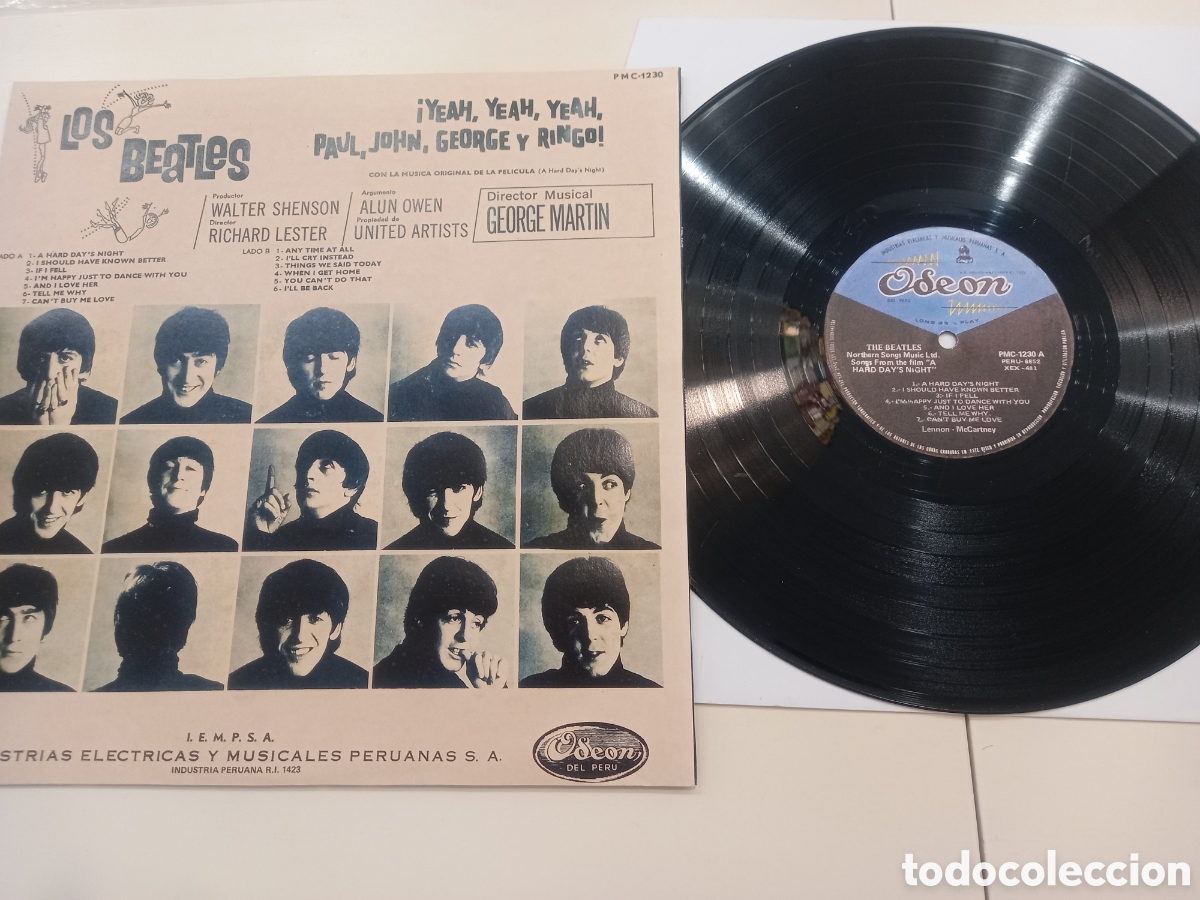 Discos de vinilo: LOS BEATLES - YEAH YEAH YEAH - PERU - Foto 2