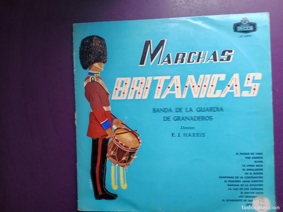Disques de vinyle: Banda De La Guardia De Los Granaderos &lrm;&ndash; Marchas Britanicas &ndash; LP DECCA 1959 - MUSICA MILITAR