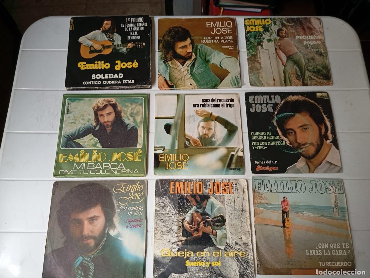 Discos de vinilo: LOTE SINGLES EMILIO JOSE - Foto 1