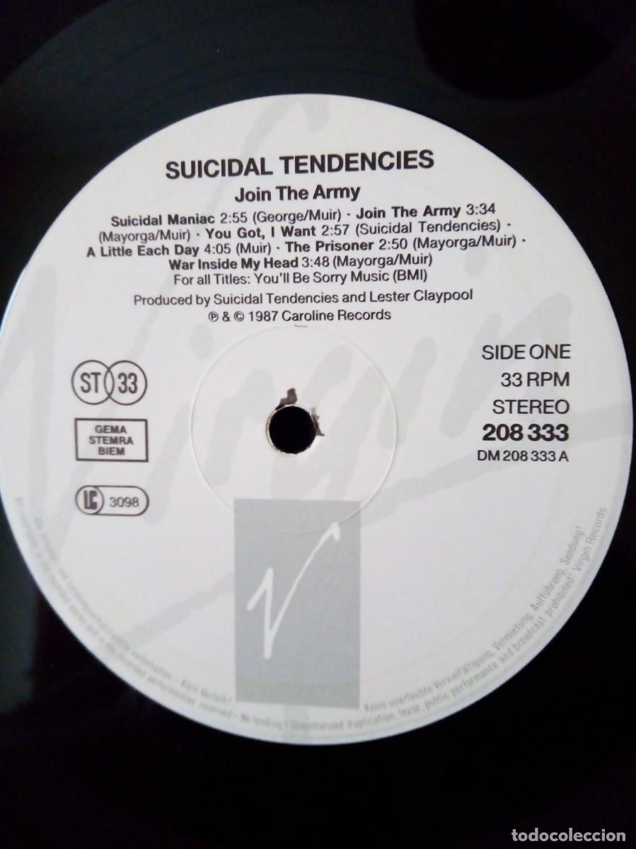 Discos de vinilo: Suicidal Tendencies, Join The army 1987. - Foto 3