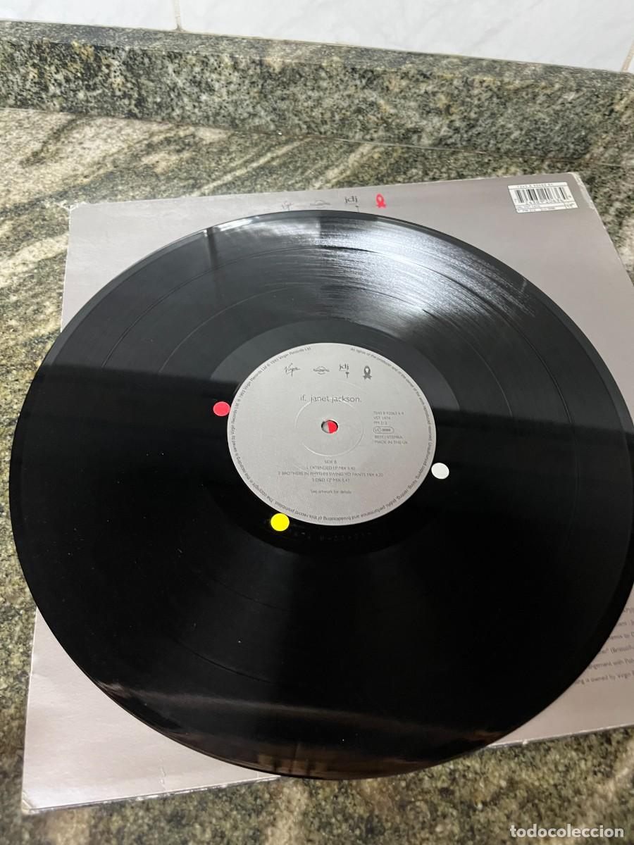 Discos de vinilo: Janet Jackson If Maxi - Foto 3