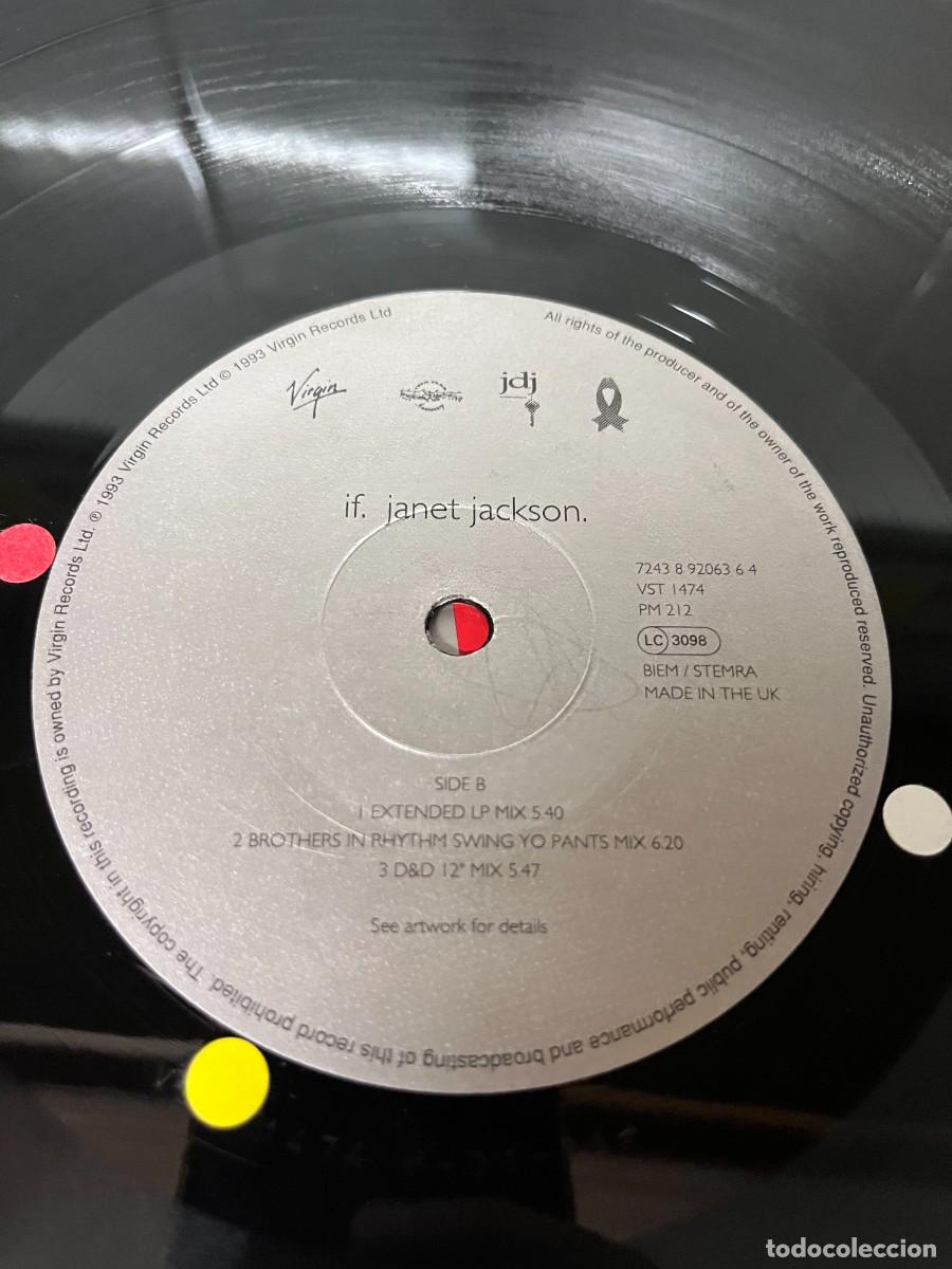 Discos de vinilo: Janet Jackson If Maxi - Foto 4
