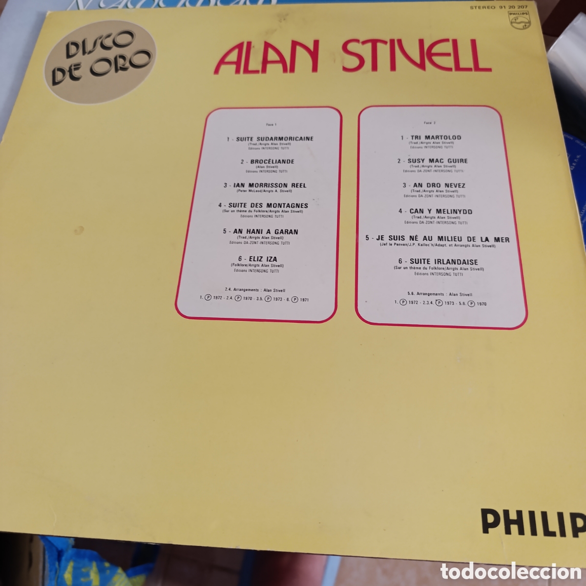 Discos de vinilo: Celta -Folk, Alan Stivel,vinilo a&ntilde;o 1977 - Foto 2