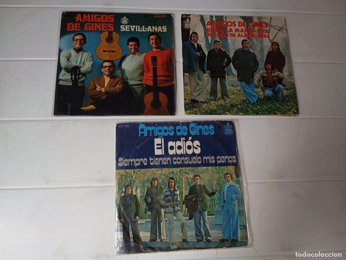 Discos de vinilo: LOTE SINGLES AMIGOS DE GINES - Foto 1
