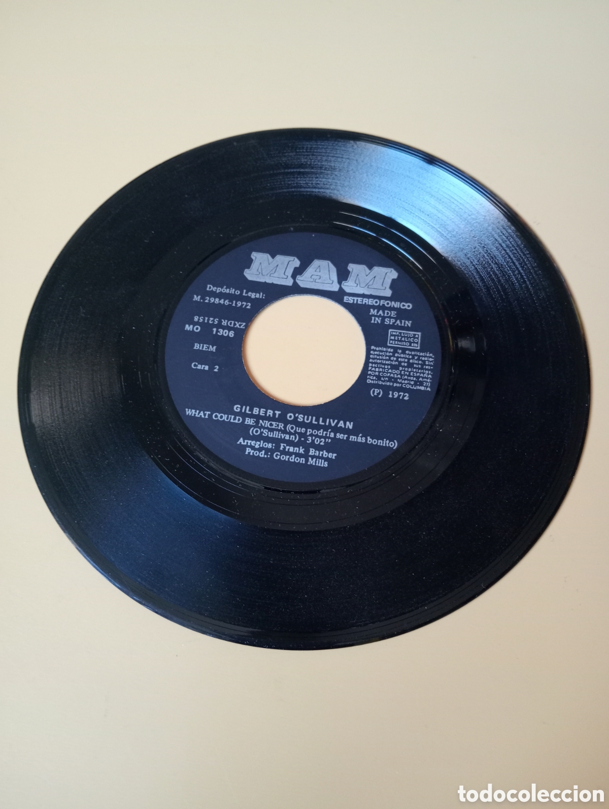 Discos de vinilo: Gilbert OSullivan - Clair. Single 45 rpm, 1972 - Foto 4