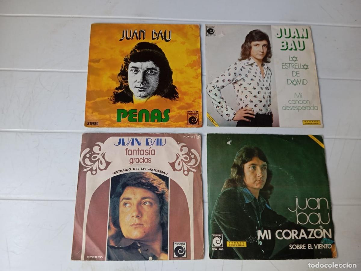 Discos de vinilo: LOTE SINGLES JUAN BAU - Foto 1