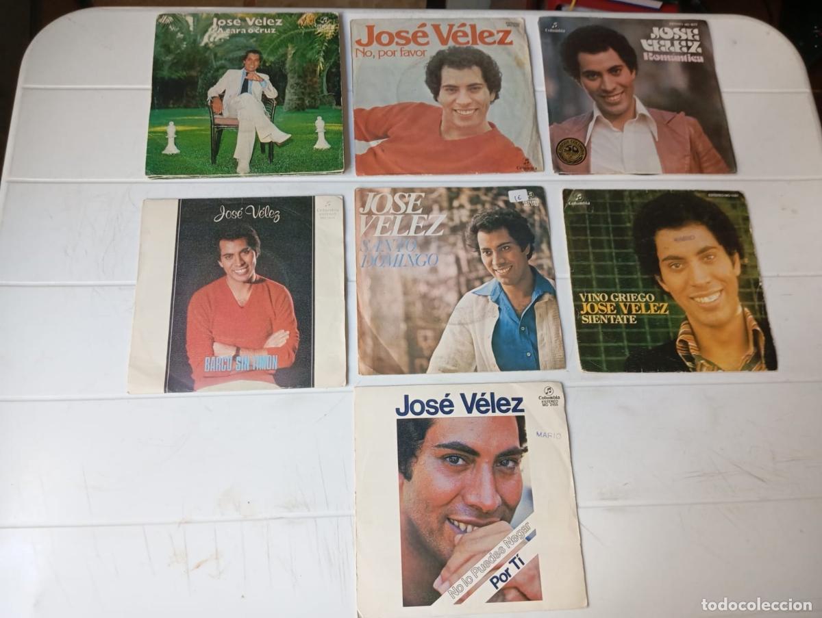 Discos de vinilo: LOTE SINGLES JOSE VELEZ - Foto 1