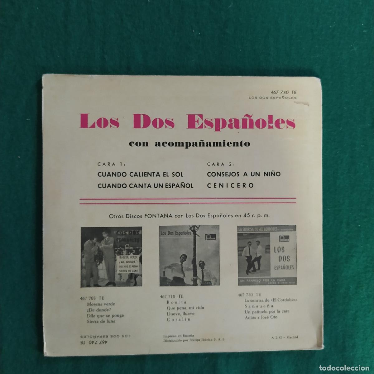 Discos de vinilo: Los Dos Espa&ntilde;oles &ndash; Cuando Calienta El Sol - Foto 2