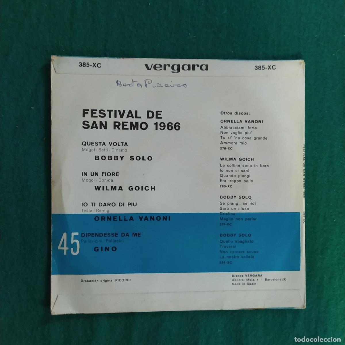 Discos de vinilo: Sanremo &ndash; Sanremo ... - Foto 2