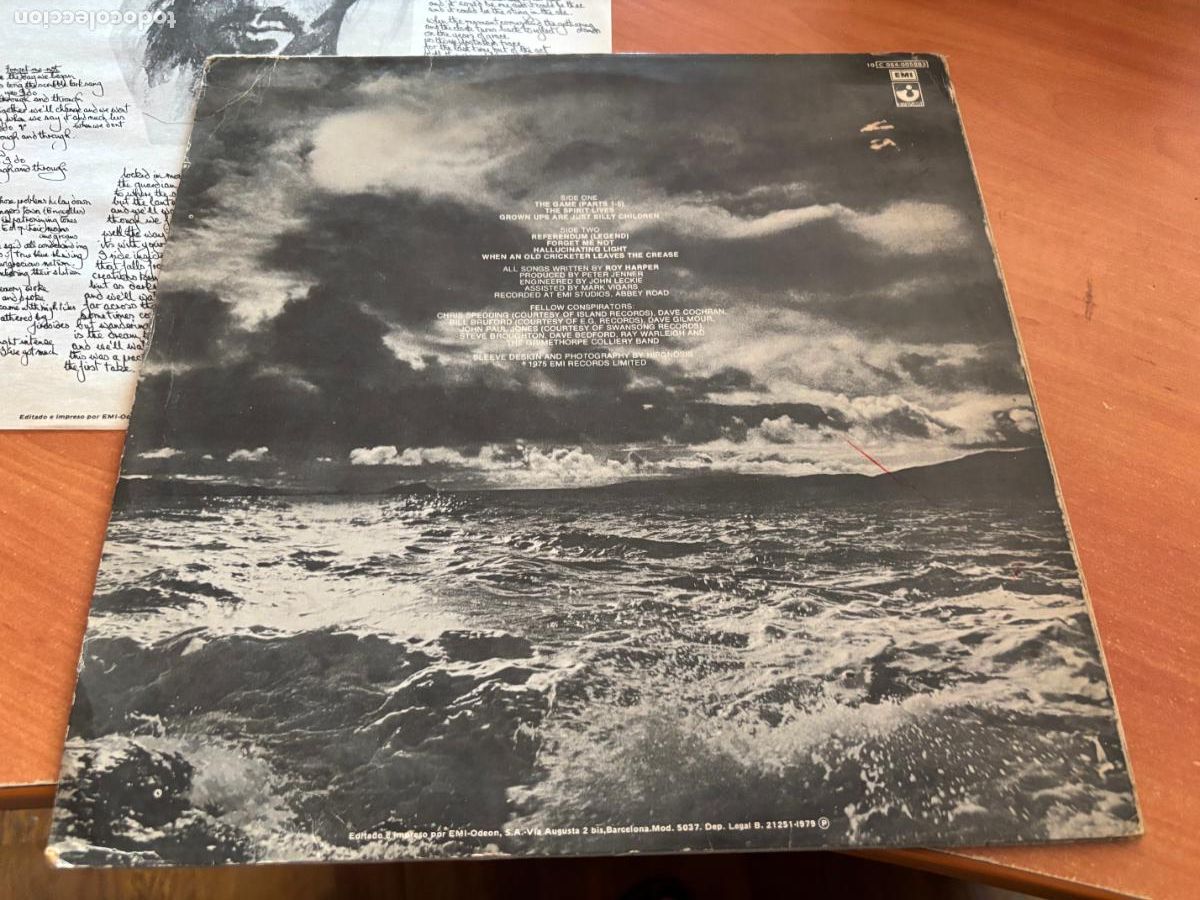 Discos de vinilo: ROY HARPER (HQ) LP ESPA&Ntilde;A 1979 (B-54) - Foto 4