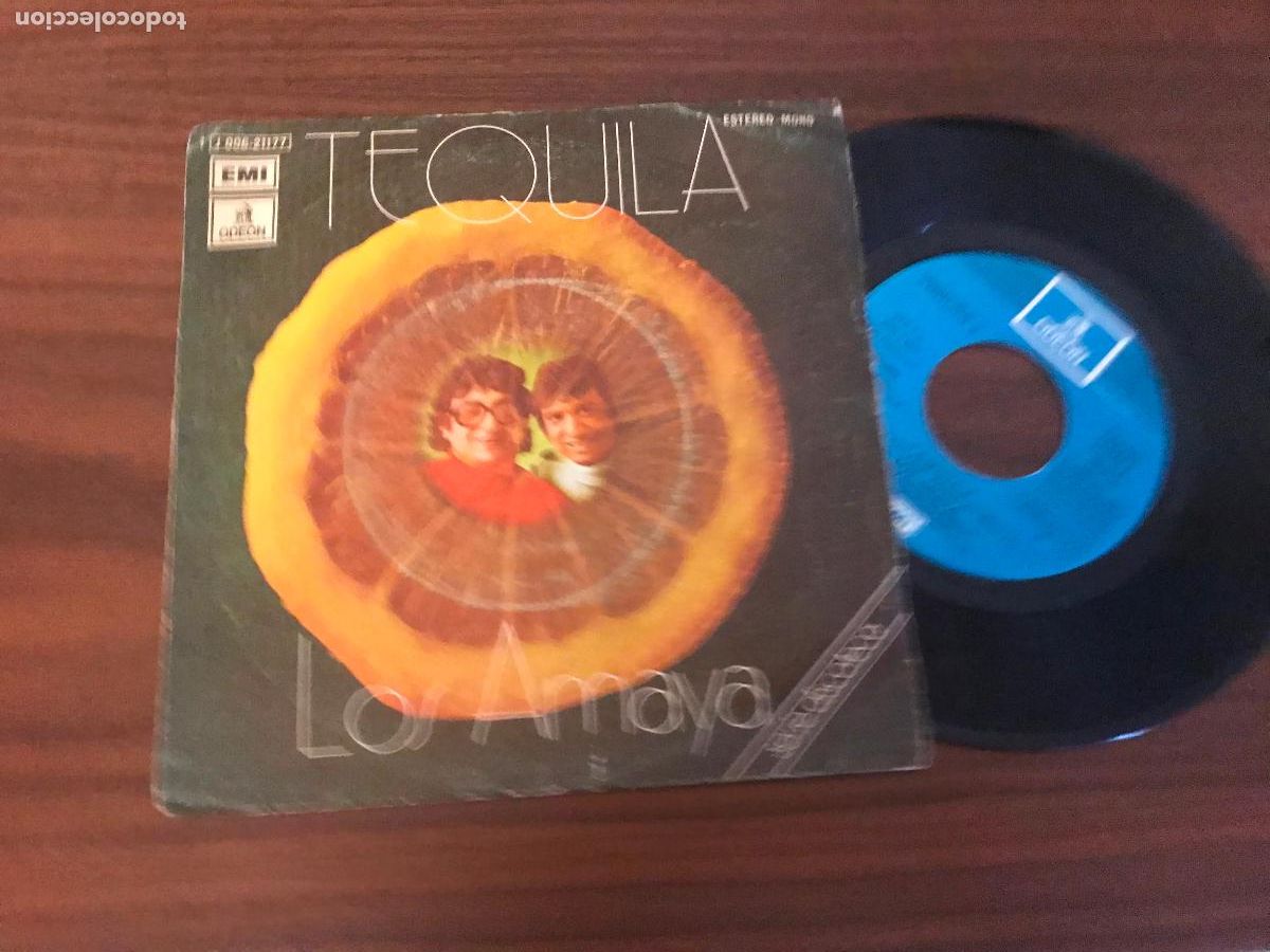 Discos de vinilo: SINGLE LOS AMAYA , TEQUILA , ODEON - Foto 1