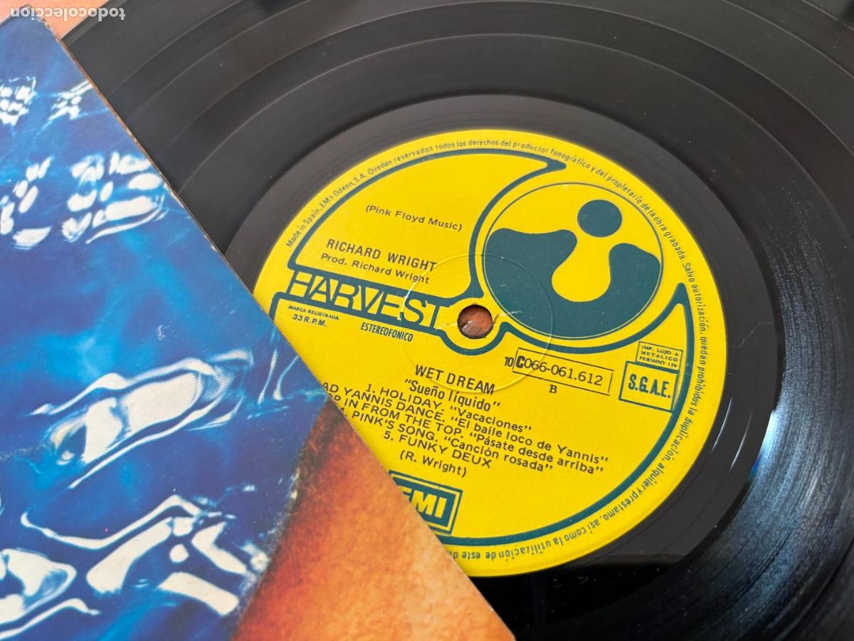 Discos de vinilo: RICHARD WRIGHT (WET DREAM) LP ESPA&Ntilde;A 1979 GAT. (B-54) - Foto 2