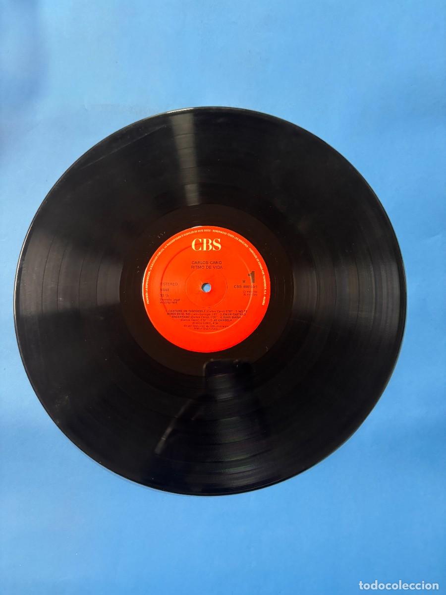 Discos de vinilo: LP - CARLOS CANO - RITMO DE VIDA - CBS - MADRID 1989 - Foto 2