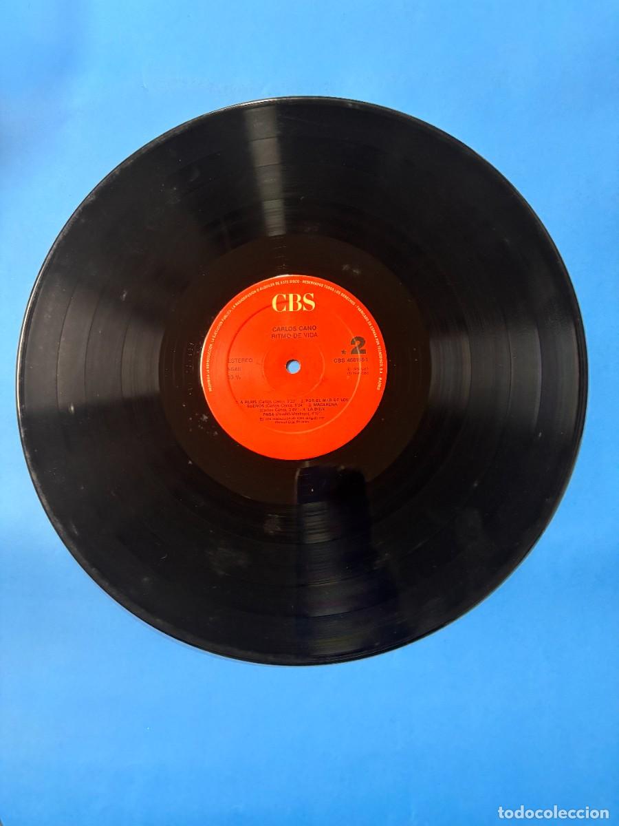 Discos de vinilo: LP - CARLOS CANO - RITMO DE VIDA - CBS - MADRID 1989 - Foto 3