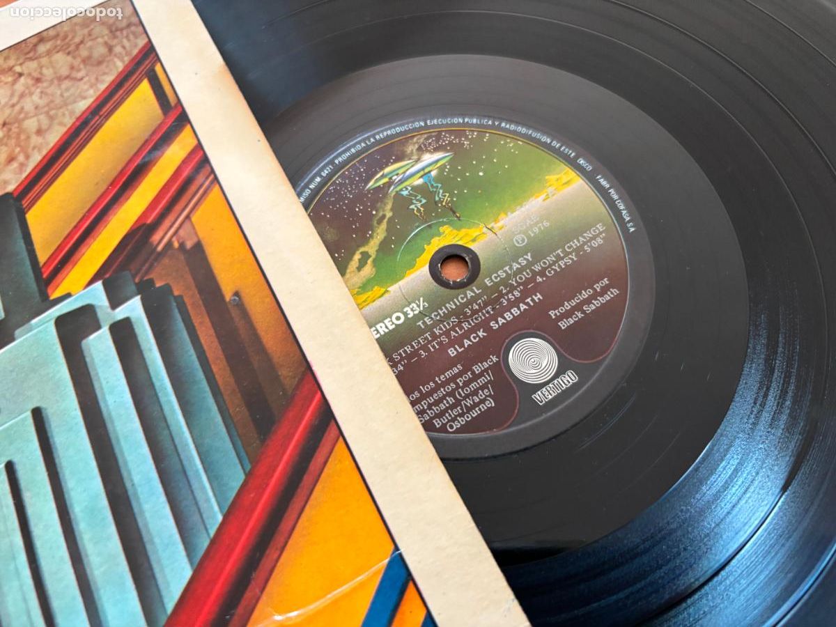 Discos de vinilo: BLACK SABBATH (TECHNICAL ECSTASY) LP ESPA&Ntilde;A 1976 (B-54) - Foto 2