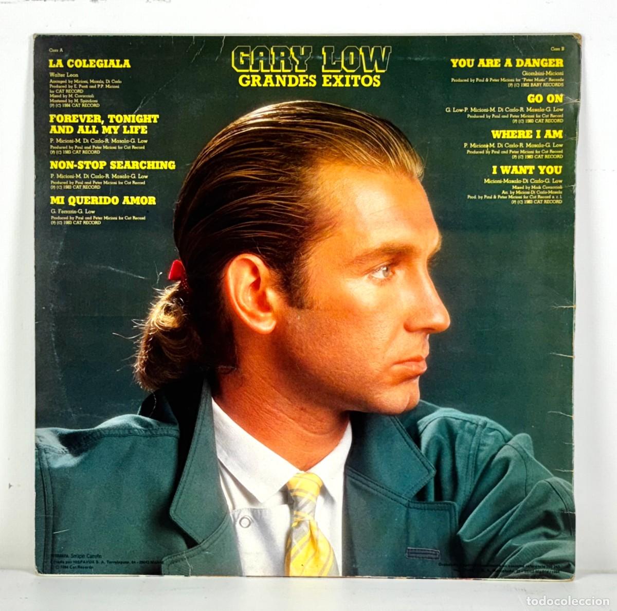 Discos de vinilo: LP, VINILO - GARY LOW - GRANDES &Eacute;XITOS - HISPAVOX, 1984 - Foto 2