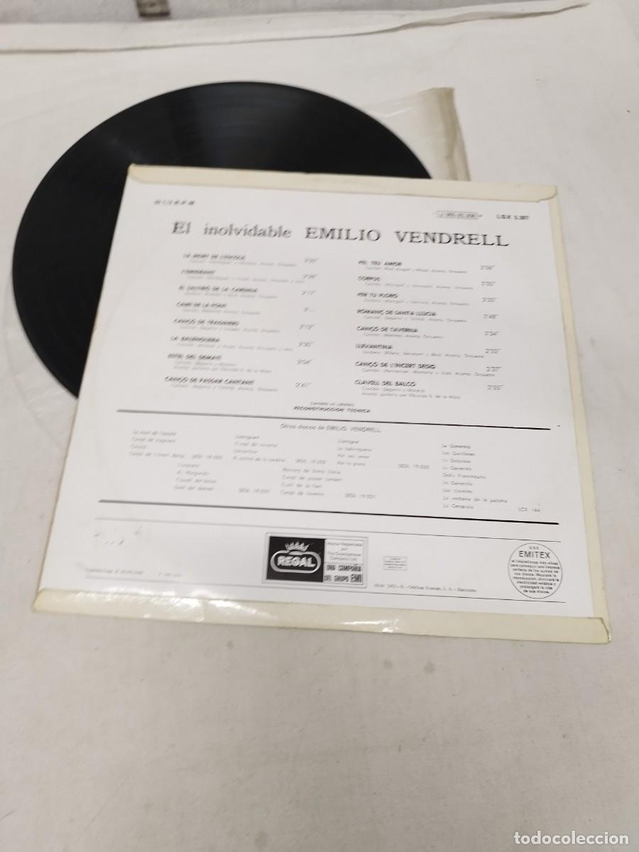 Discos de vinilo: Emilio Vendrell &ndash; El Inolvidable Emilio Vendrell. Vinilo Lp. - Foto 2