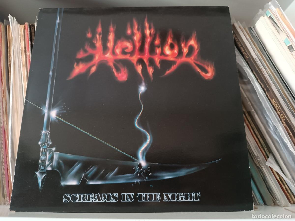 Discos de vinilo: Hellion &lrm;&ndash; Screams In The Night - lp UK 1987 - Foto 1