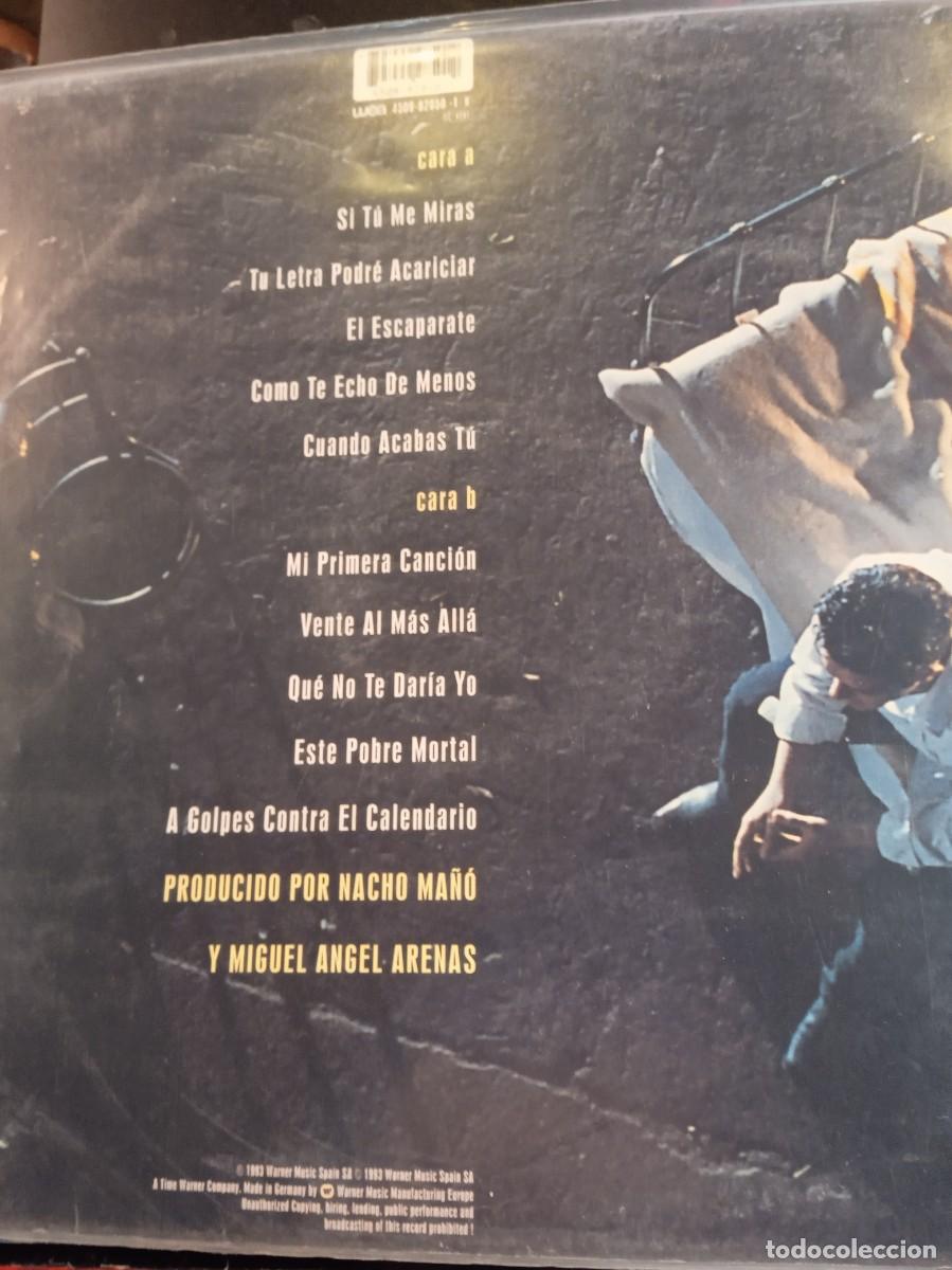 Discos de vinilo: ALEJANDRO SANZ- SI T&Uacute; ME MIRAS. LP - Foto 2