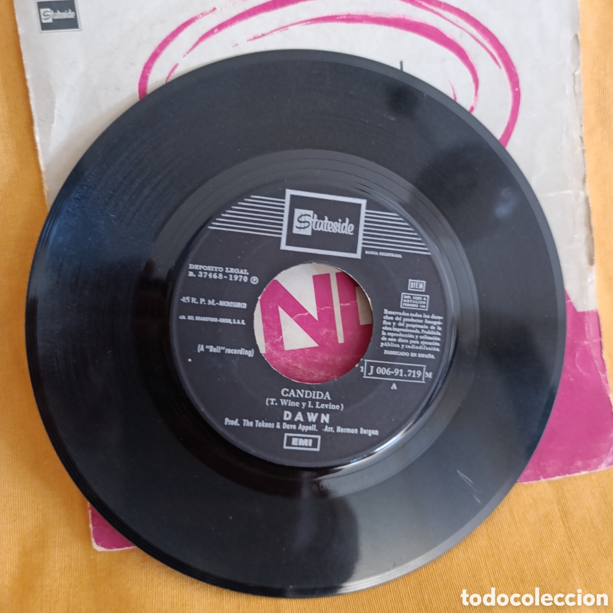Discos de vinilo: Dawn,C&aacute;ndida/Look at,vinilo single 1970 - Foto 3