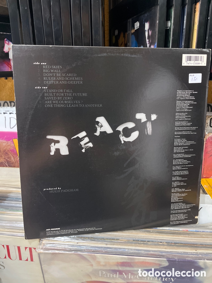 Discos de vinilo: the fixx react the fixx - Foto 2