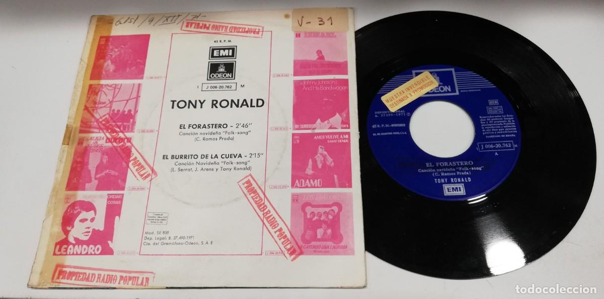 Discos de vinilo: SCO99-Tony Ronald - Canta A La Navidad (7&rdquo;, Single) - Foto 2