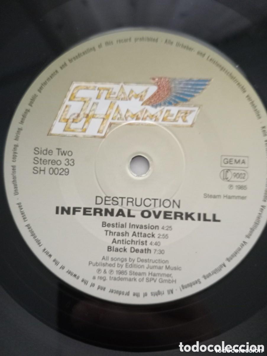 Discos de vinilo: Destruction - Infernal Overkill / LP Alemania 1985 - Foto 7