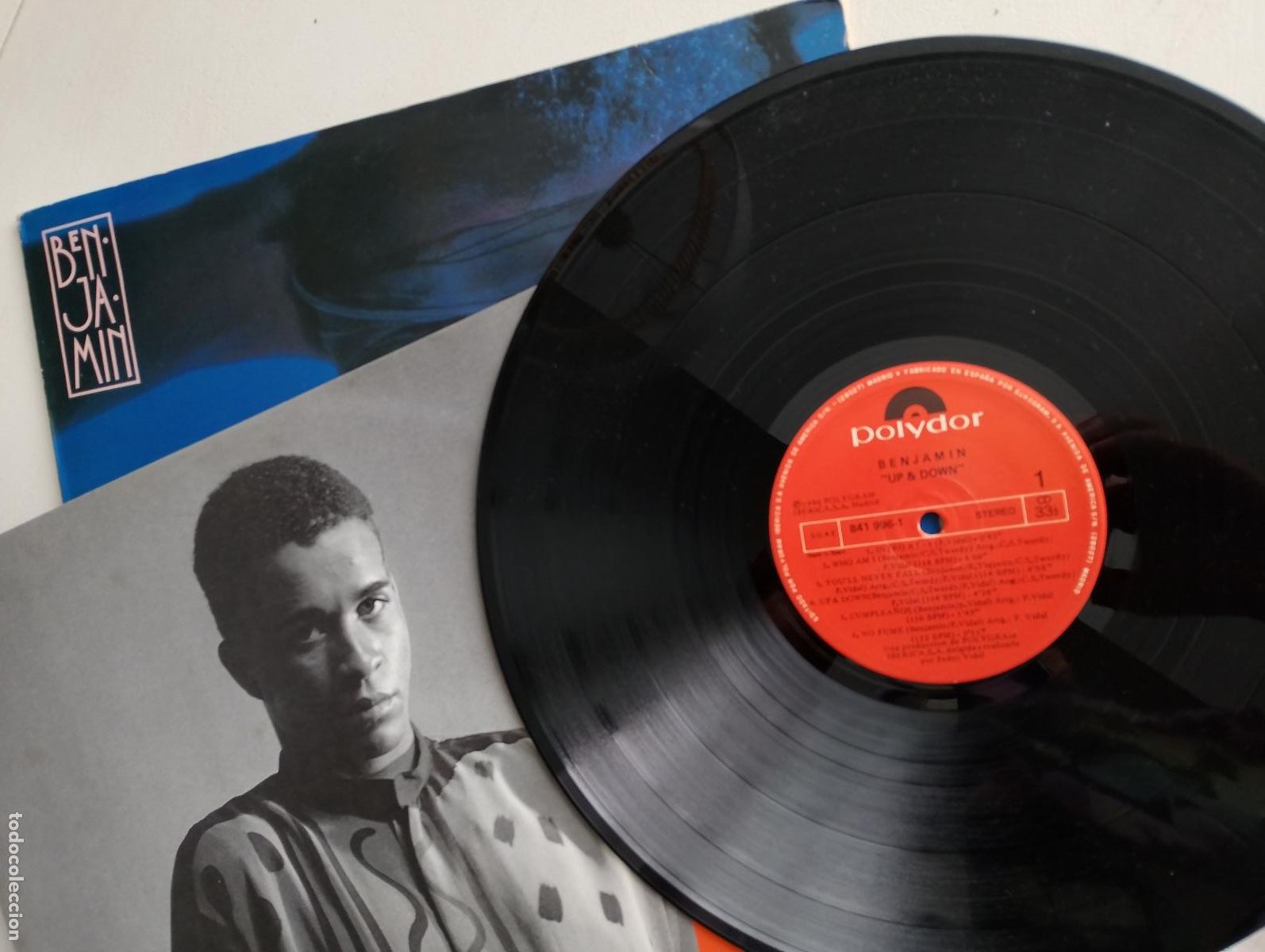 Discos de vinilo: Benjamin &lrm;&ndash; Up & Down, Spain 1990 Electronic, Pop Freestyle - Foto 4