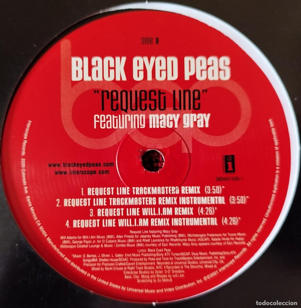 Discos de vinilo: BLACK EYED PEAS ** Request Line ** MAXI SINGLE VINILO USA - Foto 2