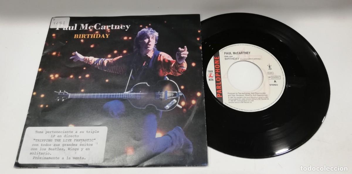 Discos de vinilo: SCO100-Paul McCartney - Birthday (7&rdquo;) - Foto 1