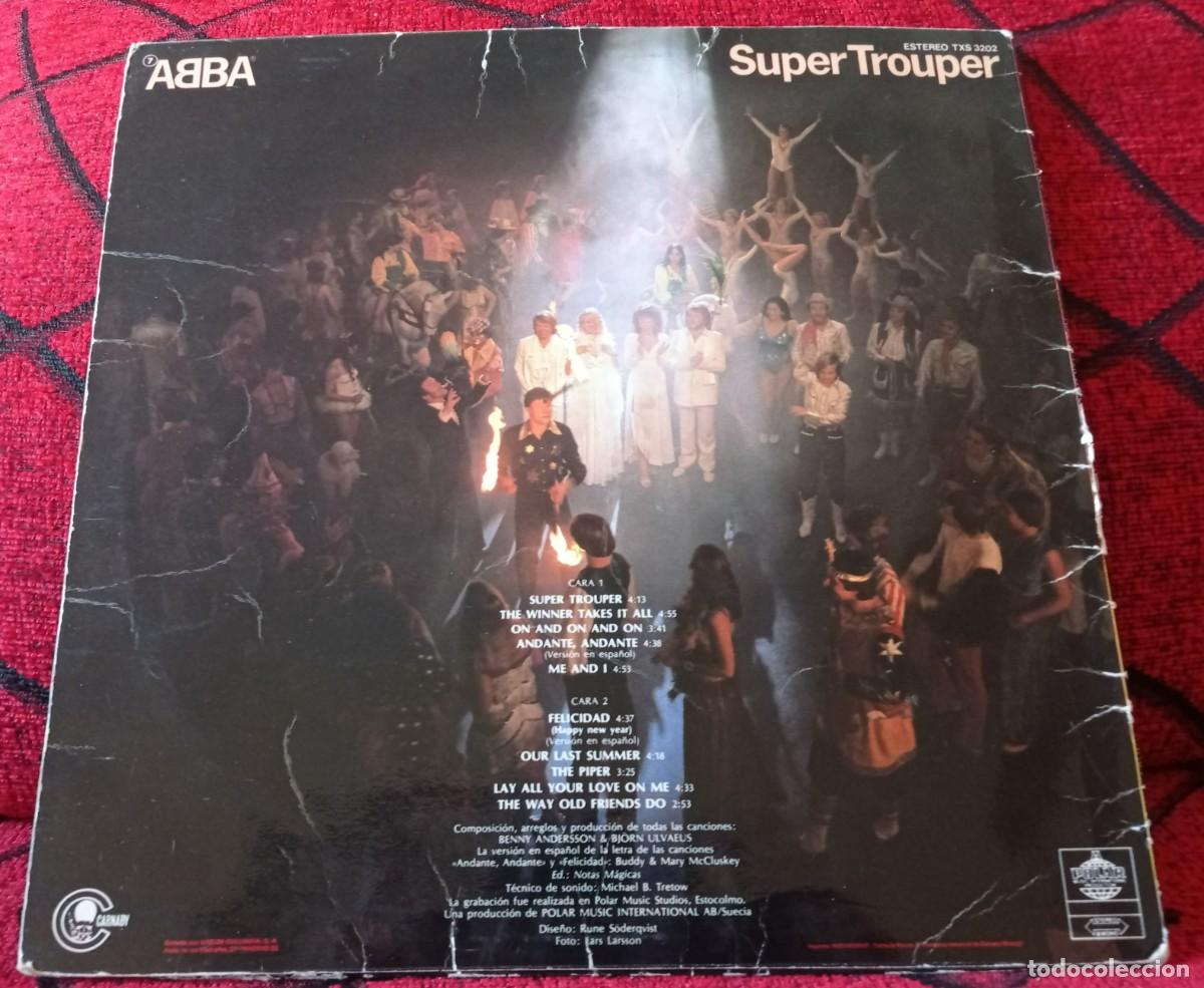 Discos de vinilo: ABBA ** Super Trouper ** VINILO LP ORIGINAL 1980 - Foto 2