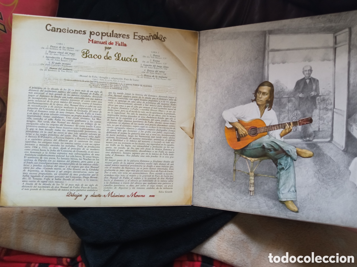 Discos de vinilo: Vinilo, Paco de Luc&iacute;a, Interpreta a Manuel de Falla de 1978 - Foto 3