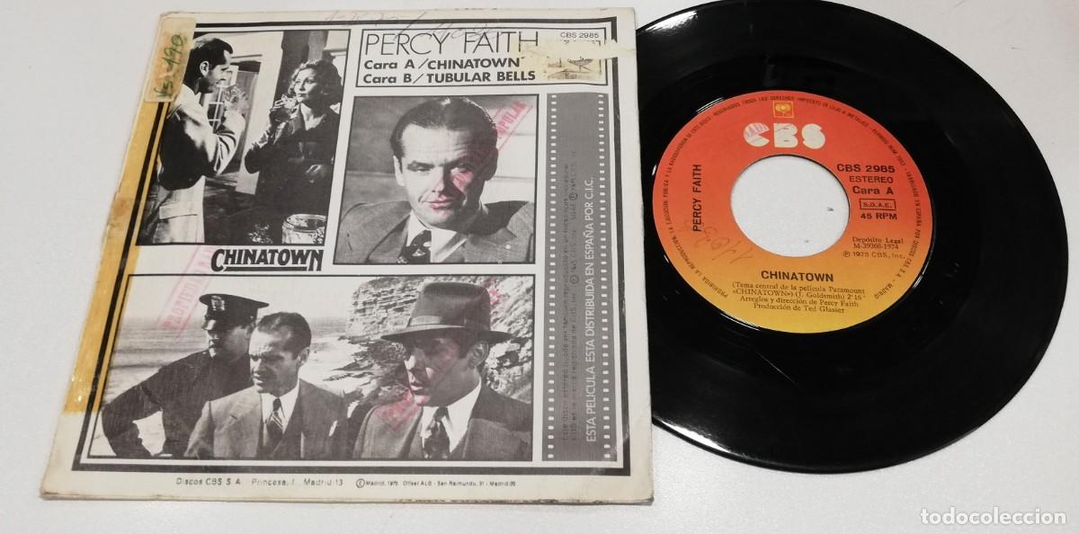 Discos de vinilo: SCO100-Percy Faith - Chinatown (7&rdquo;, Single) - Foto 2