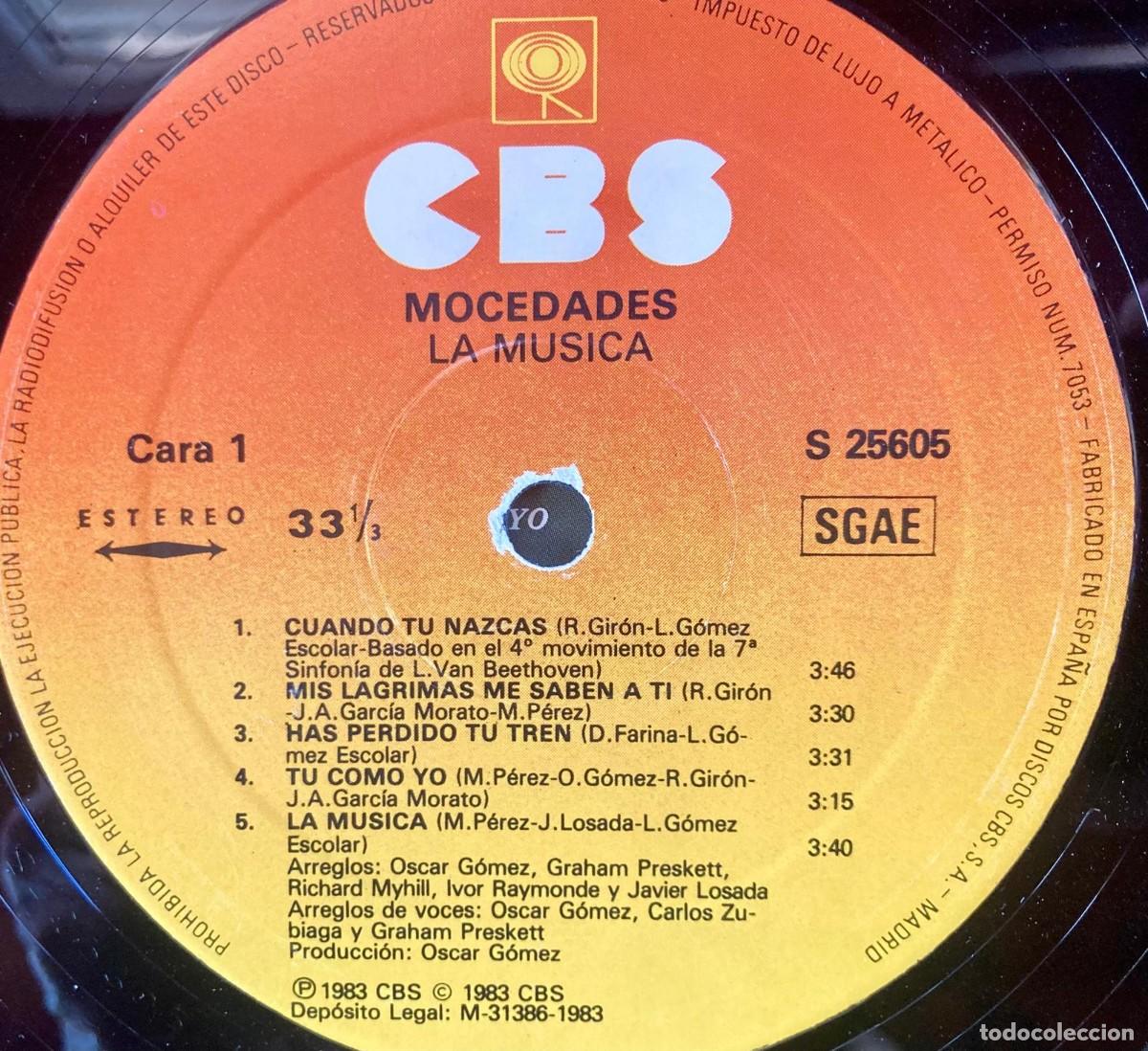 Discos de vinilo: MOCEDADES - MOCEDADES . LA MUSICA - Foto 10