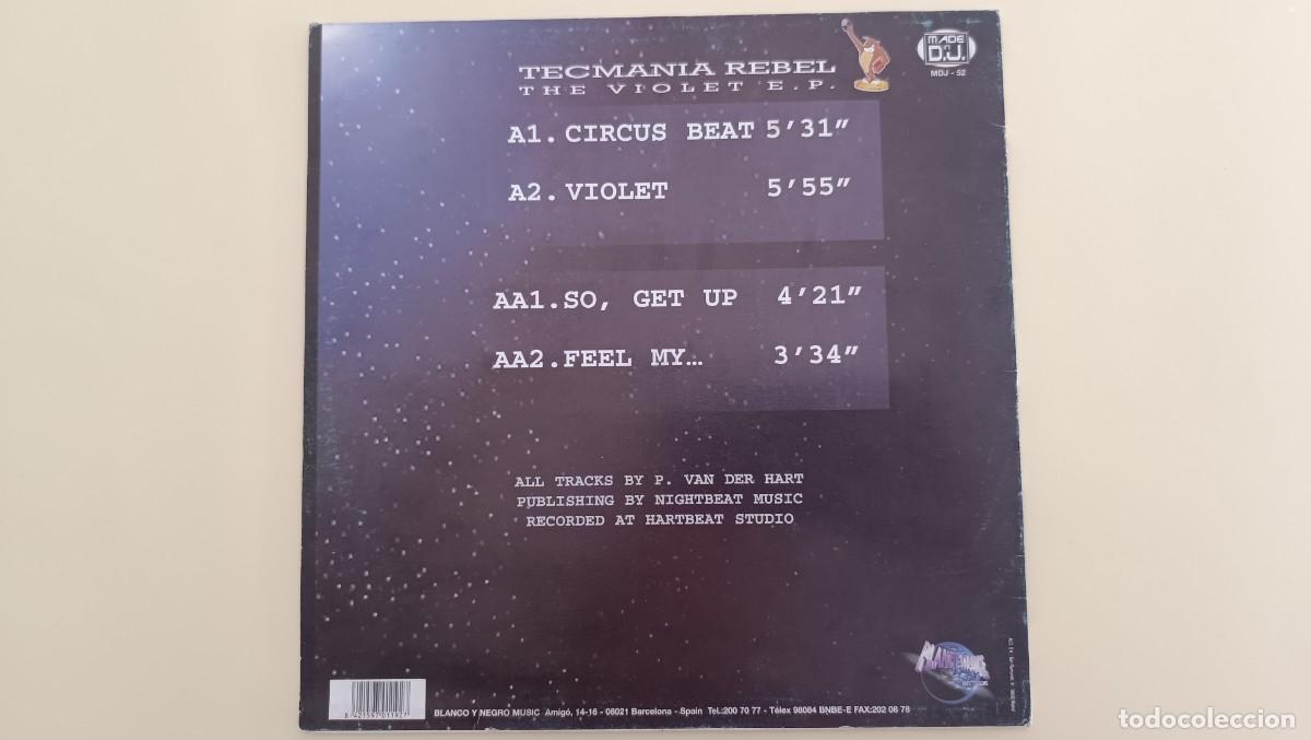 Discos de vinilo: Tecmania Rebel &ndash; The Violet E.P. - Foto 2