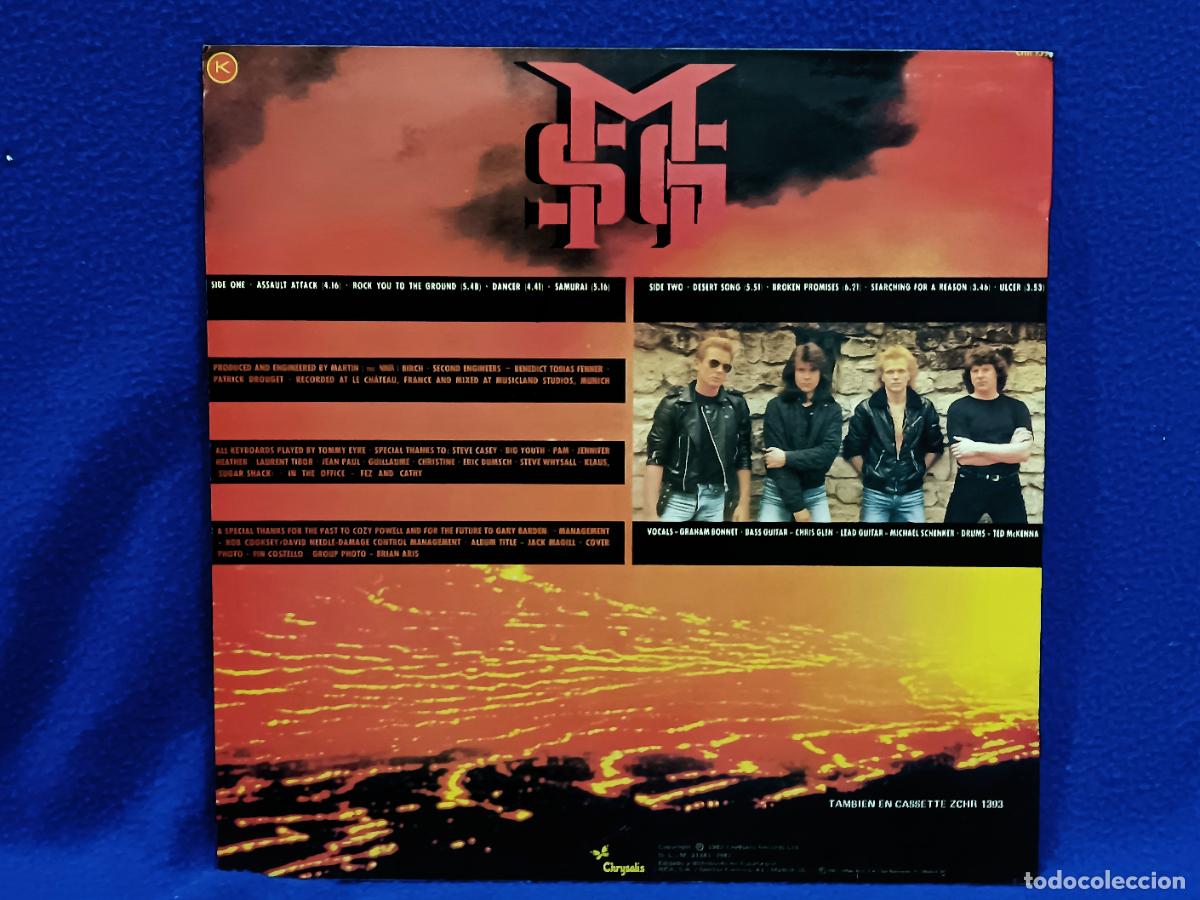 Discos de vinilo: THE MICHAEL SCHENKER GROUP - MSG - ASSAULT ATTACK (ASALTO) - LP ESPA&Ntilde;A 1982 - Foto 2
