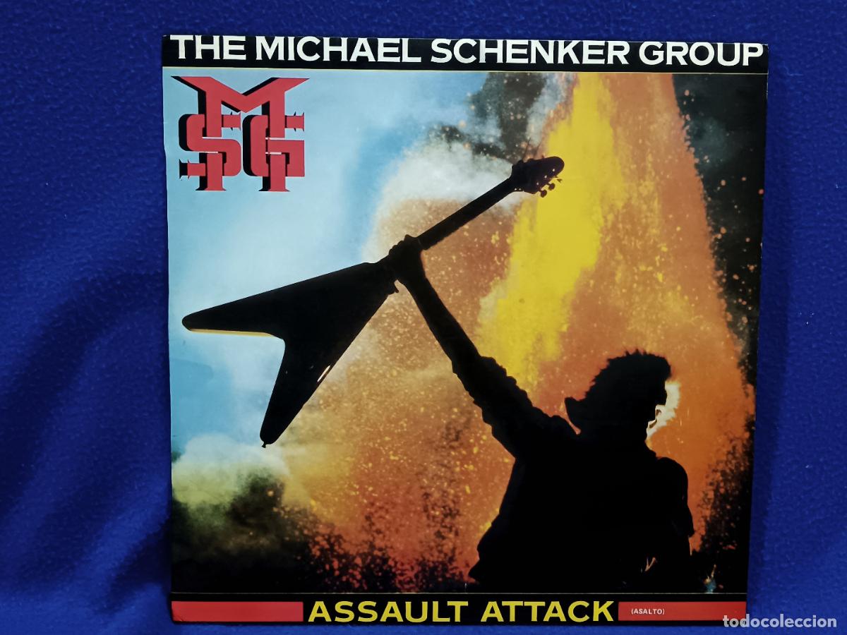 Discos de vinilo: THE MICHAEL SCHENKER GROUP - MSG - ASSAULT ATTACK (ASALTO) - LP ESPA&Ntilde;A 1982 - Foto 3