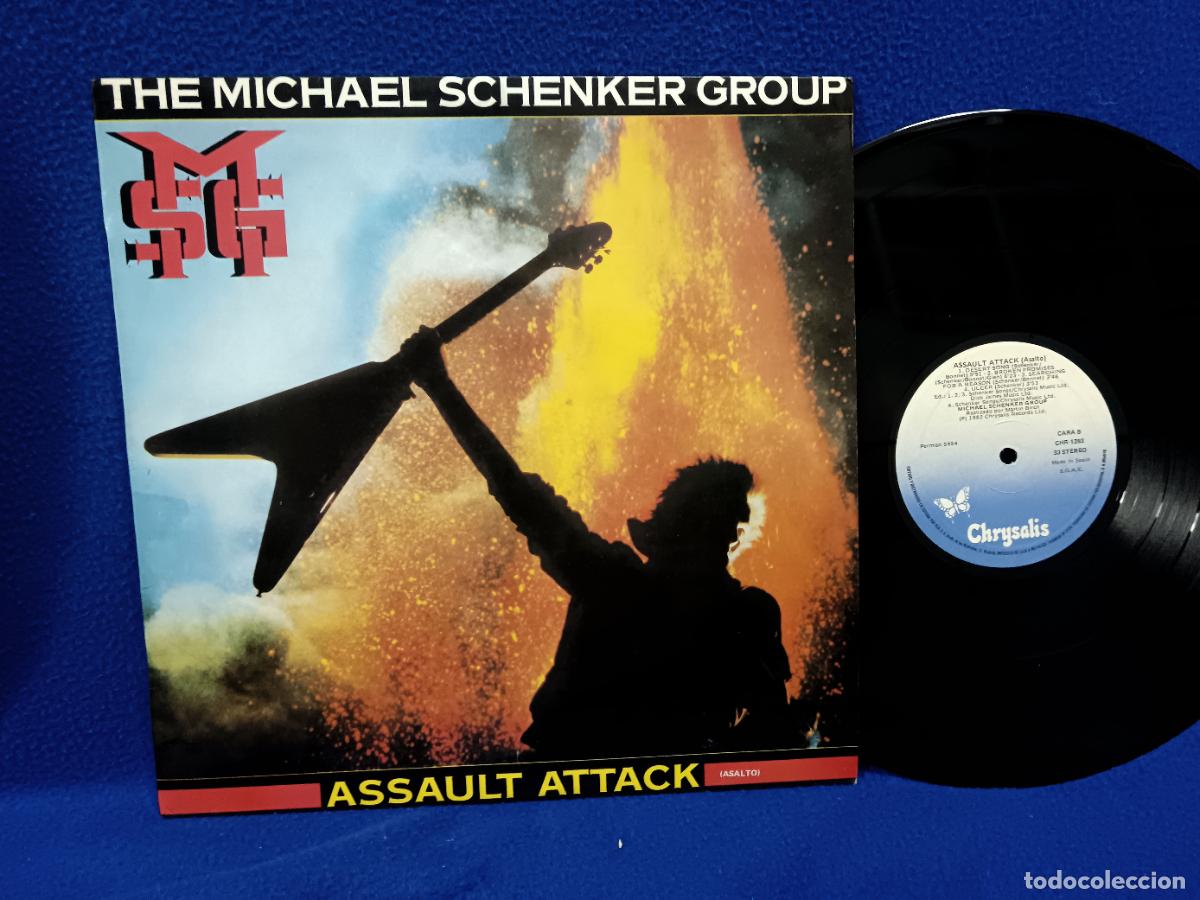 Discos de vinilo: THE MICHAEL SCHENKER GROUP - MSG - ASSAULT ATTACK (ASALTO) - LP ESPA&Ntilde;A 1982 - Foto 1