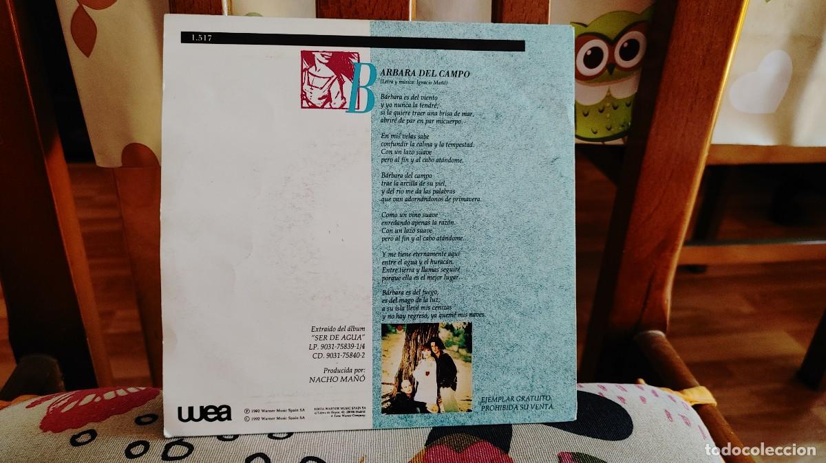 Discos de vinilo: PRESUNTOS IMPLICADOS-SINGLE BARBARA DEL CAMPO - Foto 2