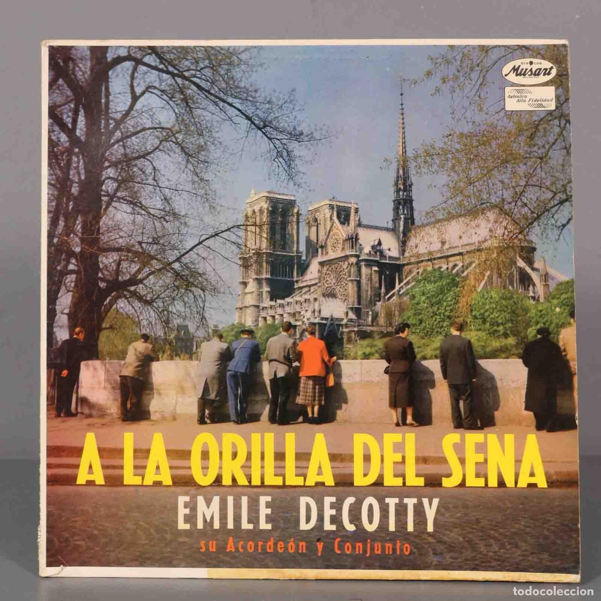 Discos de vinilo: LP. &Eacute;mile Decotty &ndash; A la Orilla Del Sena - Foto 1