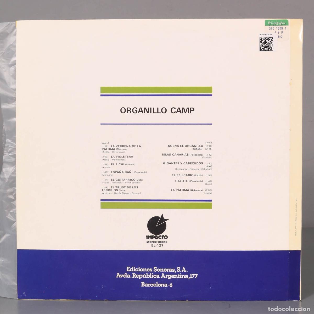 Discos de vinilo: LP. Unknown Artist &ndash; Organillo Camp - Foto 2