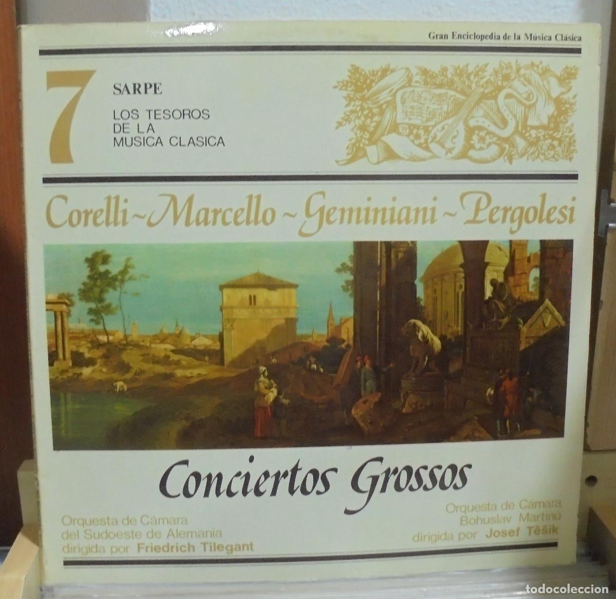 Discos de vinilo: Corelli. Marcelo. Geminiani. Pergolesi. Conciertos grosos -- LP - Foto 1